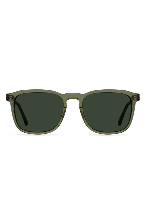 RAEN Wiley Polarized Square Sunglasses in Cambria/Green Polar 