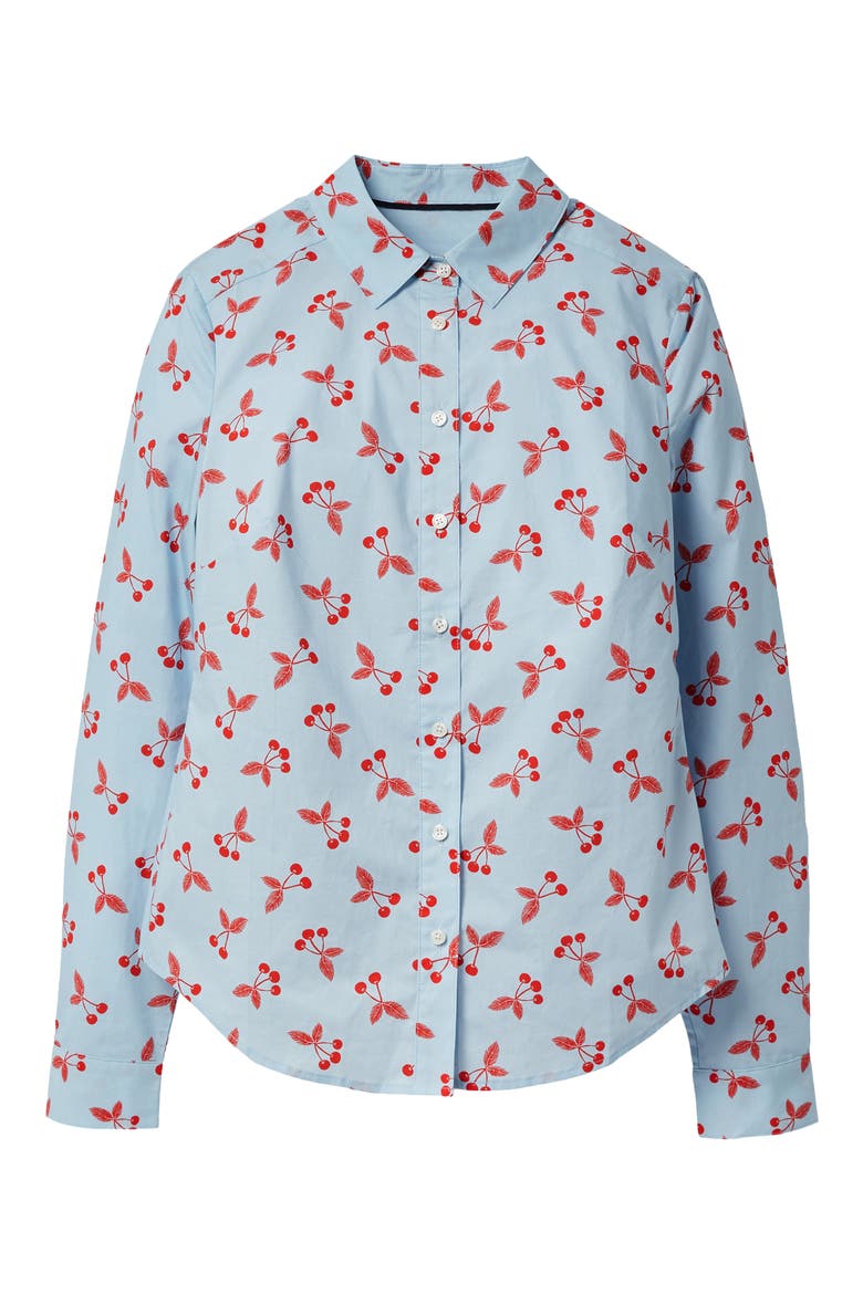 Modern Classic Print Shirt, Alternate, color, SURF/ CHERRY BUNCH