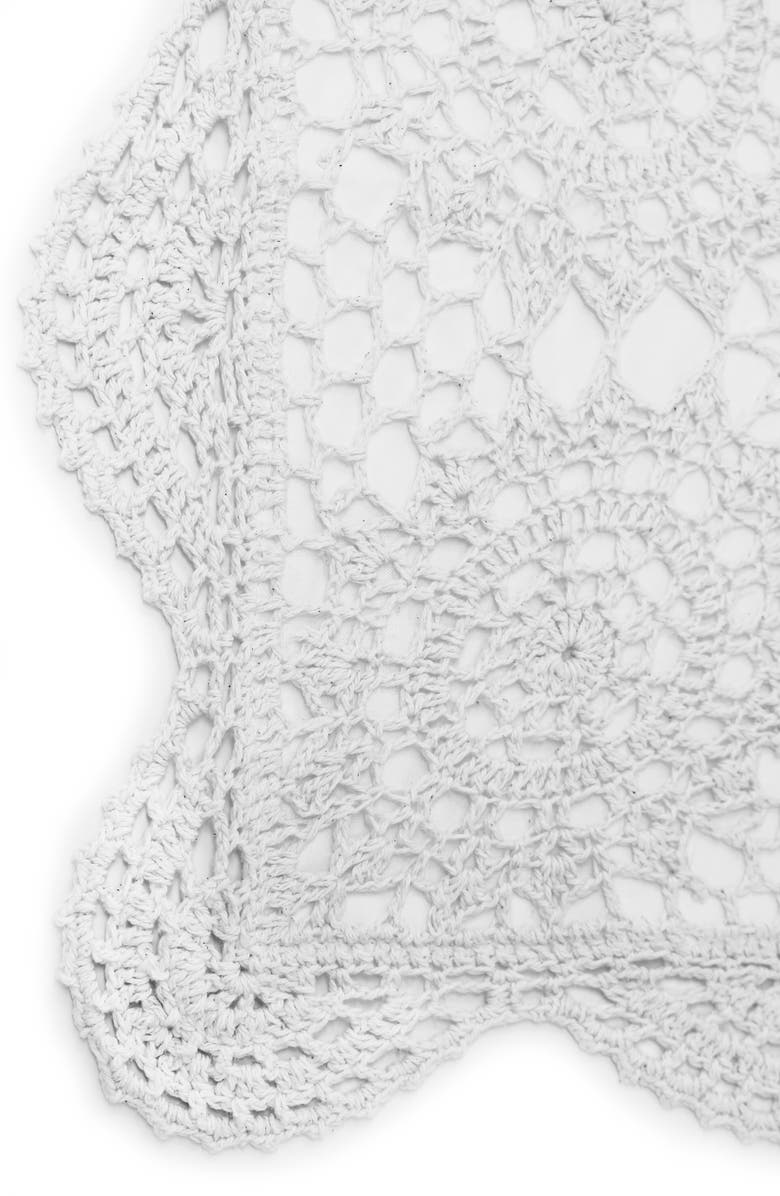 MELANGE HOME Handstitched 2-Pack Crochet Shams, Alternate, color, White