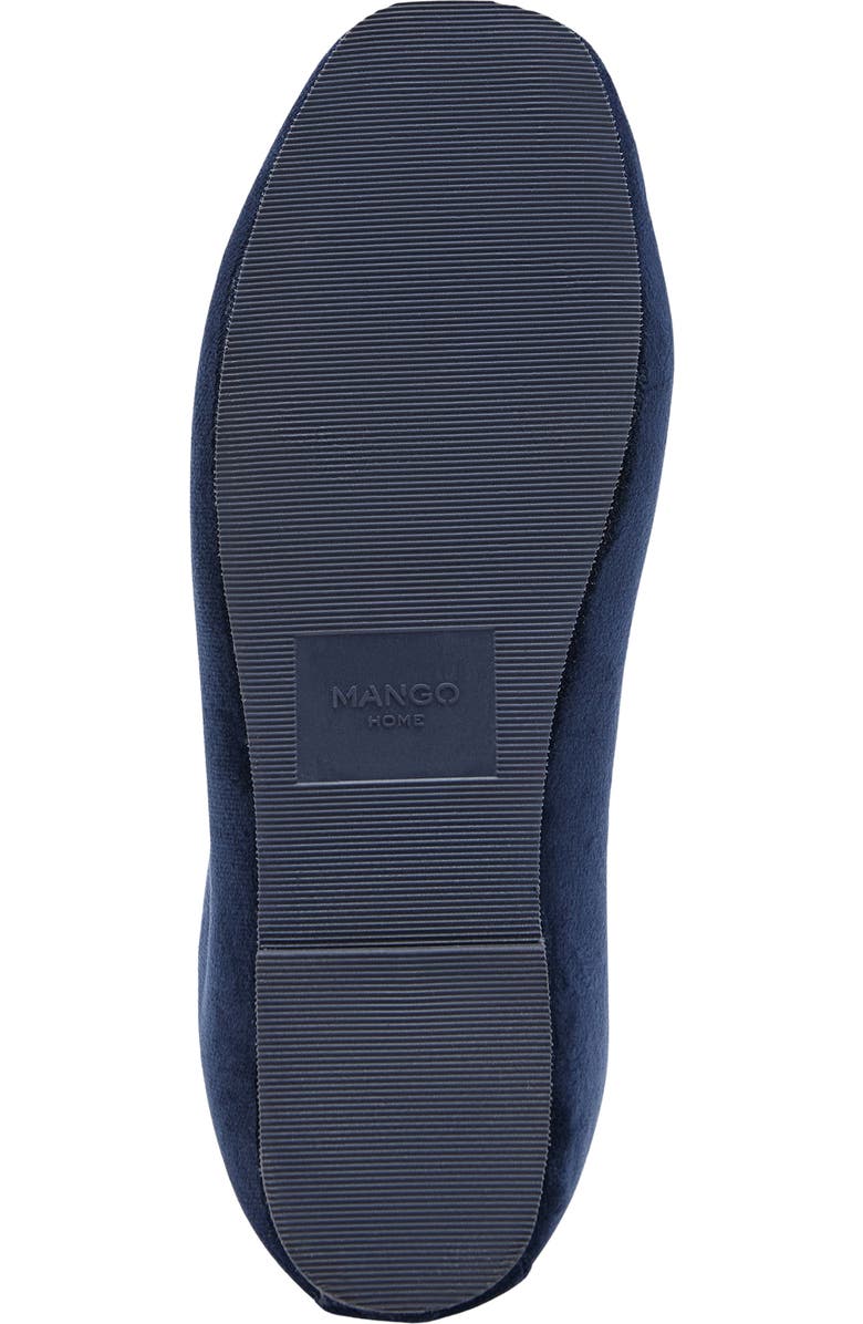 MANGO Velour Loafer, Alternate, color, Night Blue