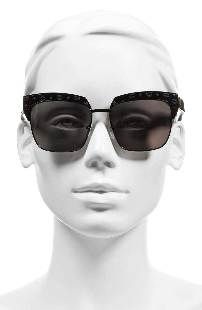 MCM Visetos 56mm Retro Sunglasses, Alternate, color,