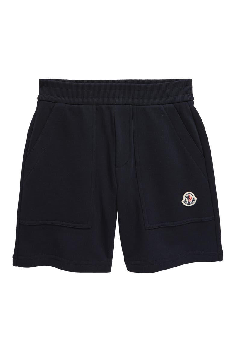 Kids' Logo Cotton Shorts, Main, color, NAVY