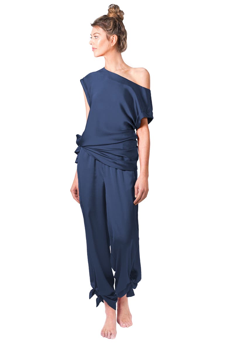 LIGHT CODES Wide Leg Pants, Alternate, color, SAPPHIRE