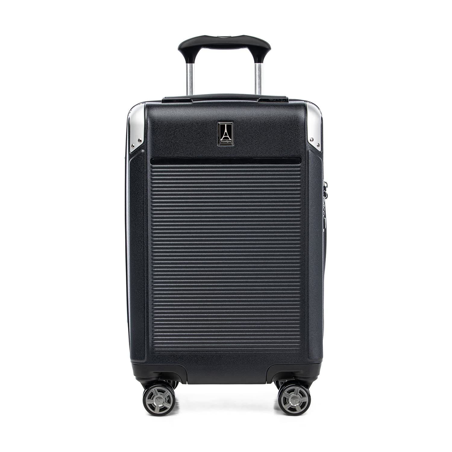 TRAVELPRO Platinum Elite Hardside Expandable Carry-on 21-Inch Spinner, Main, color, Shadow Black