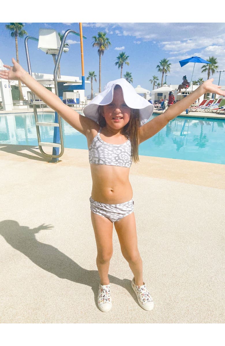 CITY THREADS Girls UPF 50+ Bikini Swim Top, Alternate, color, Black