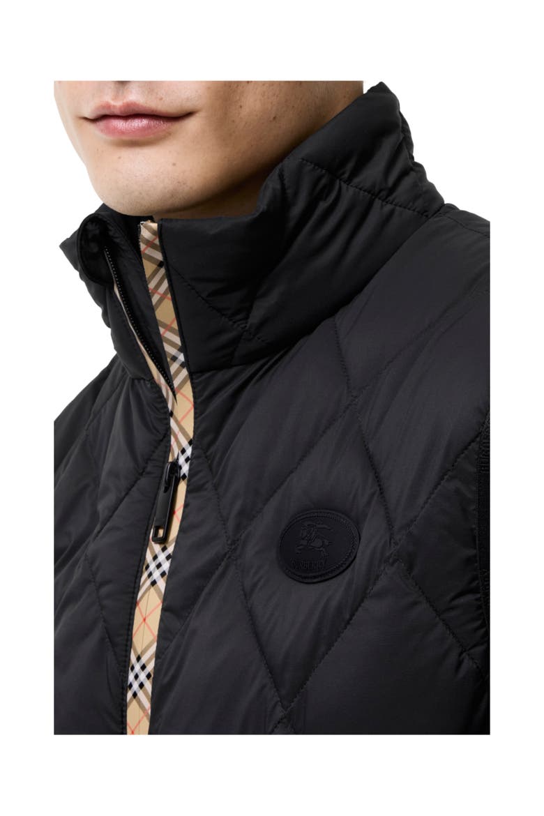 Packable Quilted Nylon Acresford Gilet, Alternate, color, Black
