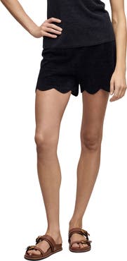Barefoot Dreams® CozyChic® Ultra Lite® Drawstring Scallop Lounge Shorts