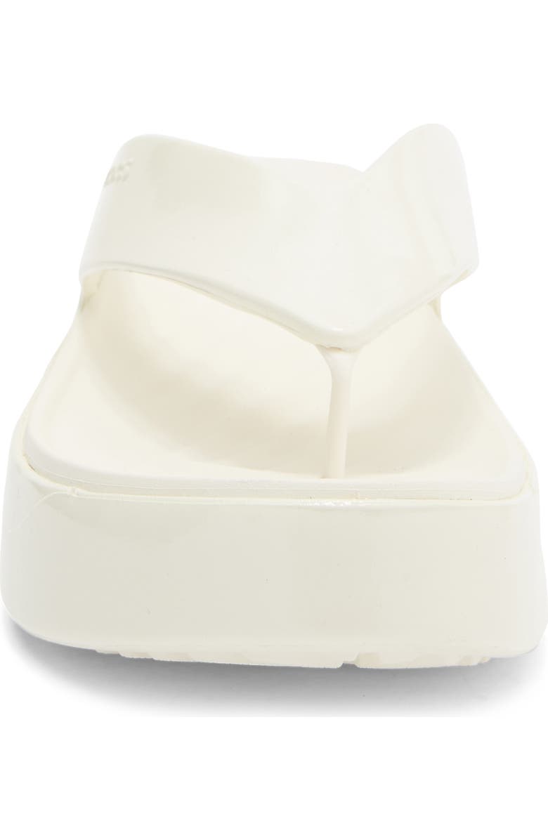 CROCS Getaway Platform Flip Flop, Alternate, color, Chalk