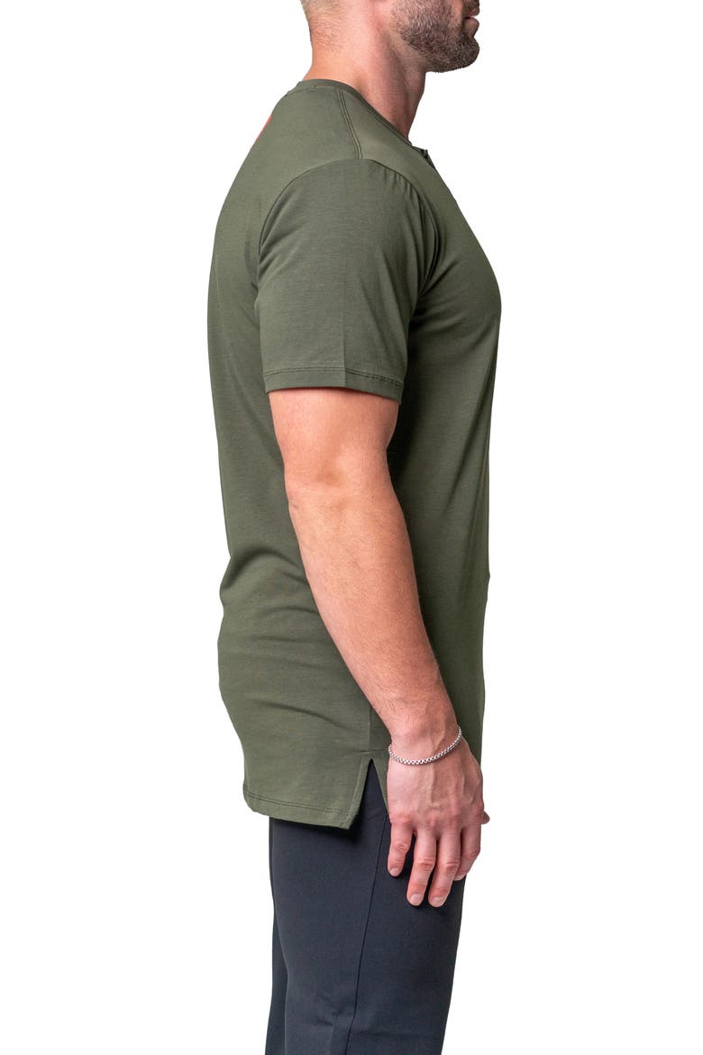 Egyptian Cotton Henley, Alternate, color, GREEN