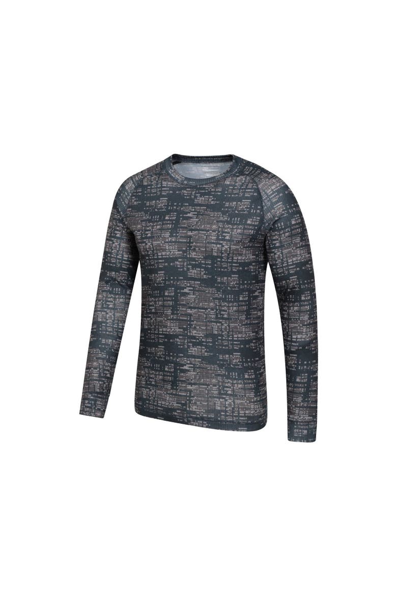 Talus Printed Long-Sleeved Thermal Top, Alternate, color, Black
