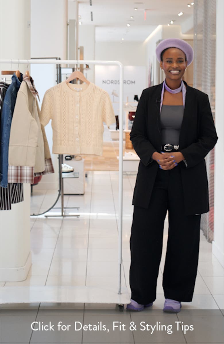 Elle Pointelle Cardigan, sales video thumbnail