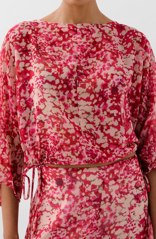 Scalpers Monet Print Shirt In Pink