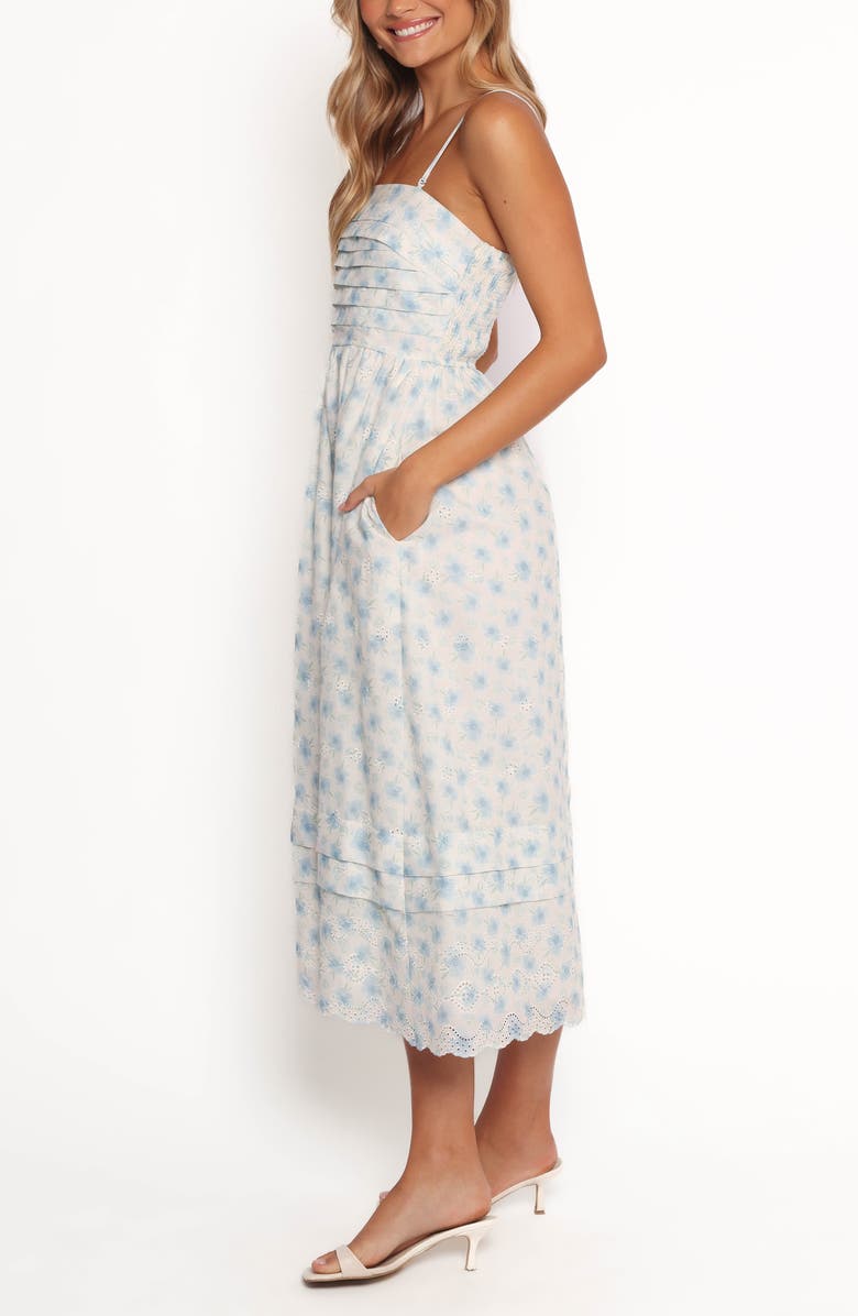 Petal & Pup Lisette A-Line Midi Dress, Alternate, color, Blue