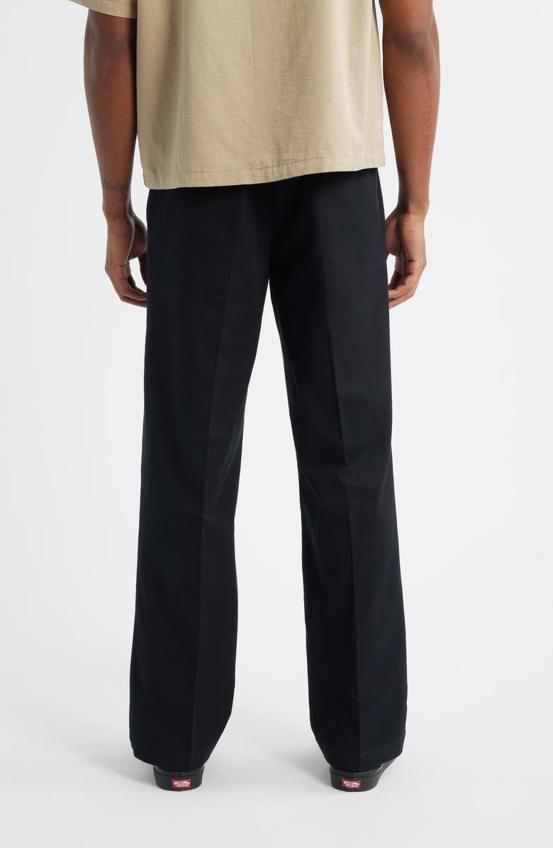 Dickies 247 Flat Front Cotton Work Pants, Alternate, color, Black