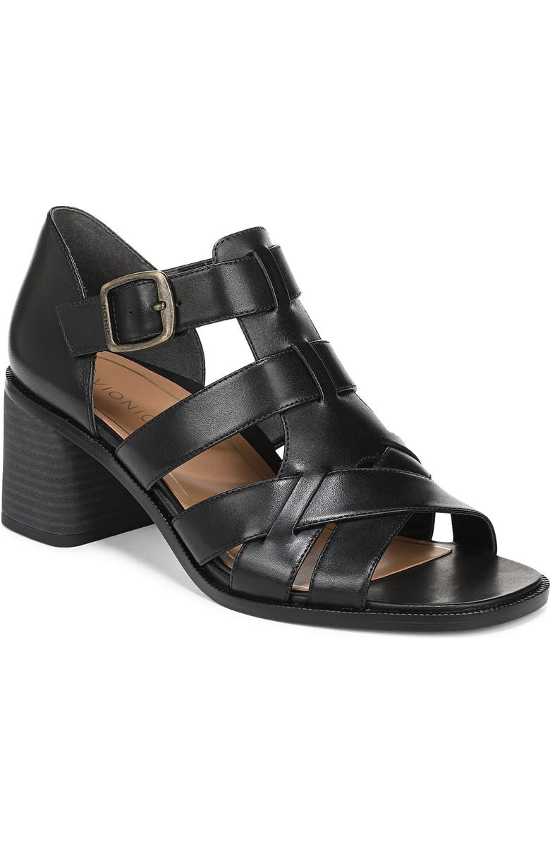 Vionic Marcella Ankle Strap Sandal, Main, color, Black