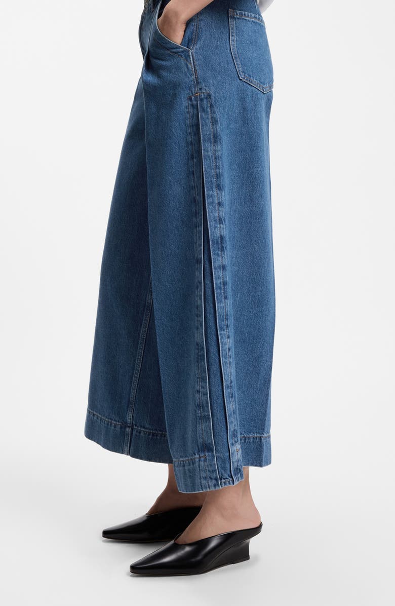 BOSS Ferange Culotte Denim Pants, Alternate, color, Blue