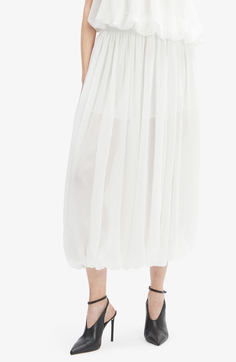 Bardot Corina Chiffon Bubble Maxi Skirt, Main, color, Ivory