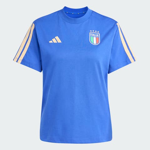 Women's adidas Blue Italy National Team FIFA x World Cup Alphaskin T-Shirt
