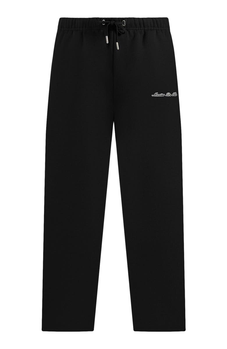 Manière De Voir Unisex Signature Wide Leg Sweatpants, Alternate, color, Black