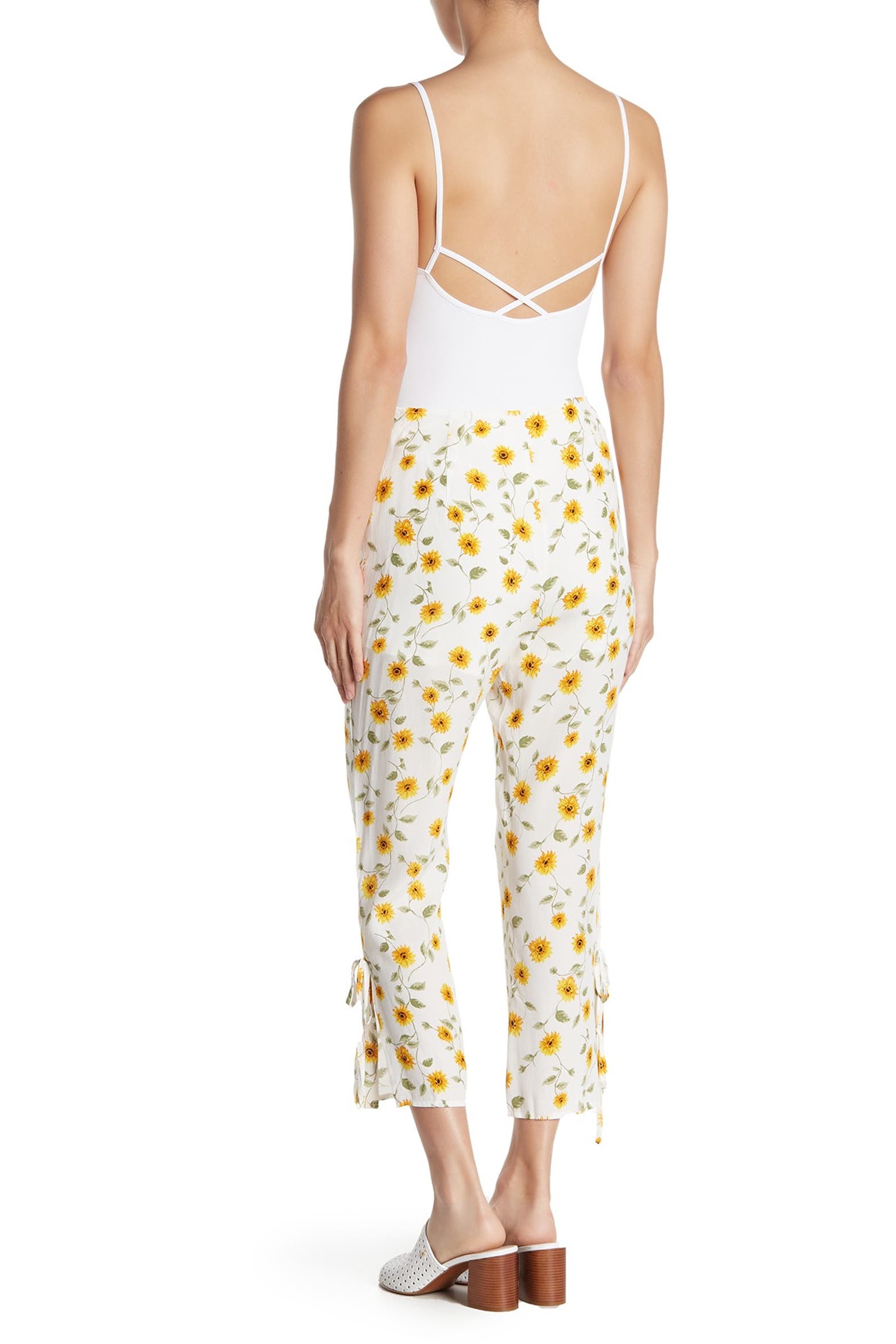 Sunflow High Rise WILD HONEY Sunflower High Waist Crop Pants (Women) | Nordstromrack
