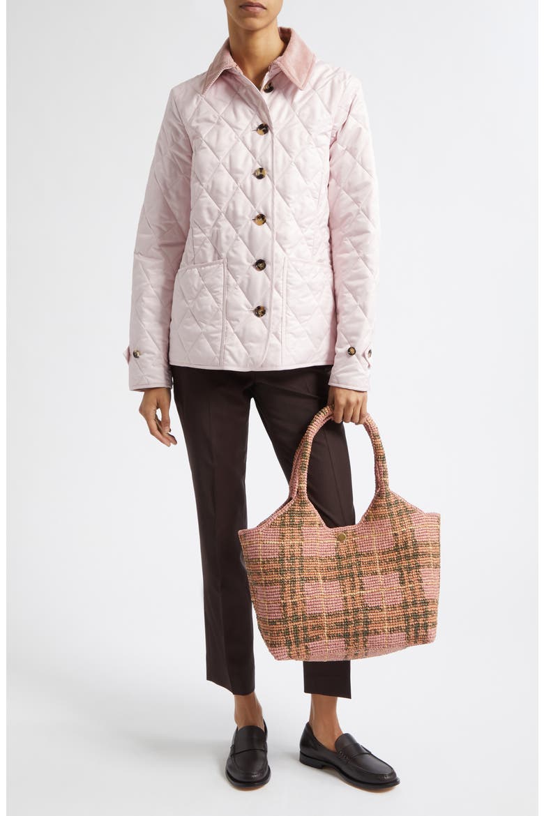 Fernleigh Quilted Jacket, Alternate, color, MALLOW PINK