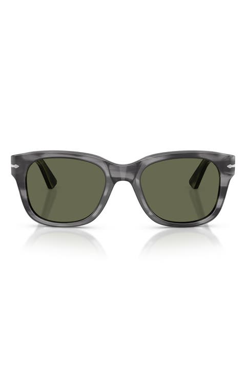 55mm Polarized Square Sunglasses