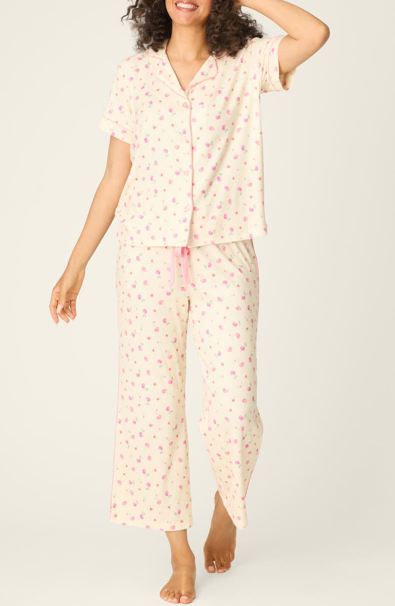 PJ Salvage For the Mamas Pajamas with Face Mask, Main, color, Butter