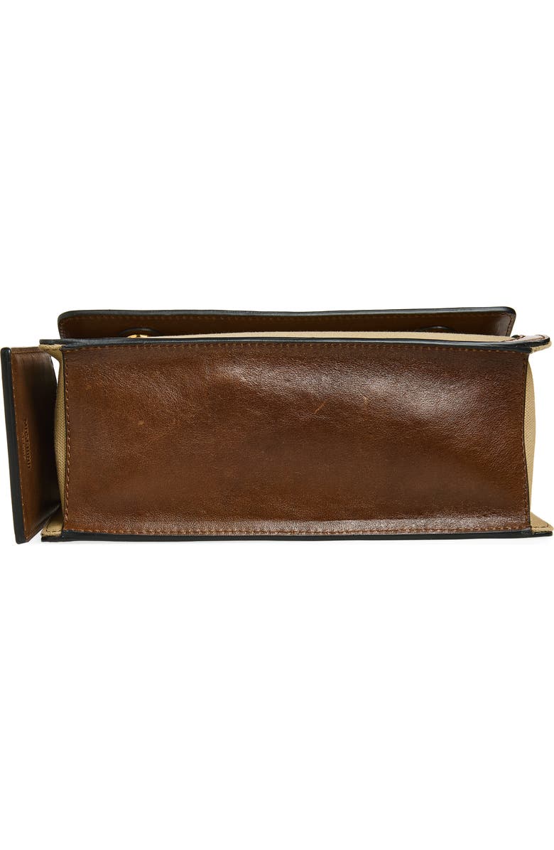 Moschino ID Leather & Canvas Crossbody Bag, Alternate, color, Natural/ Hide 10A Oo9