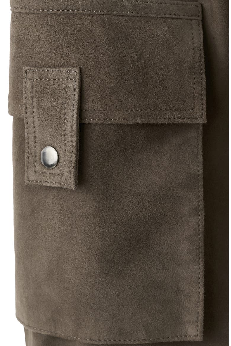 Suede Shorts, Alternate, color, GREY