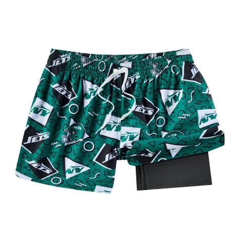 Men's Chubbies Green New York Jets Game Day Fit Classic Lined Swim Trunks