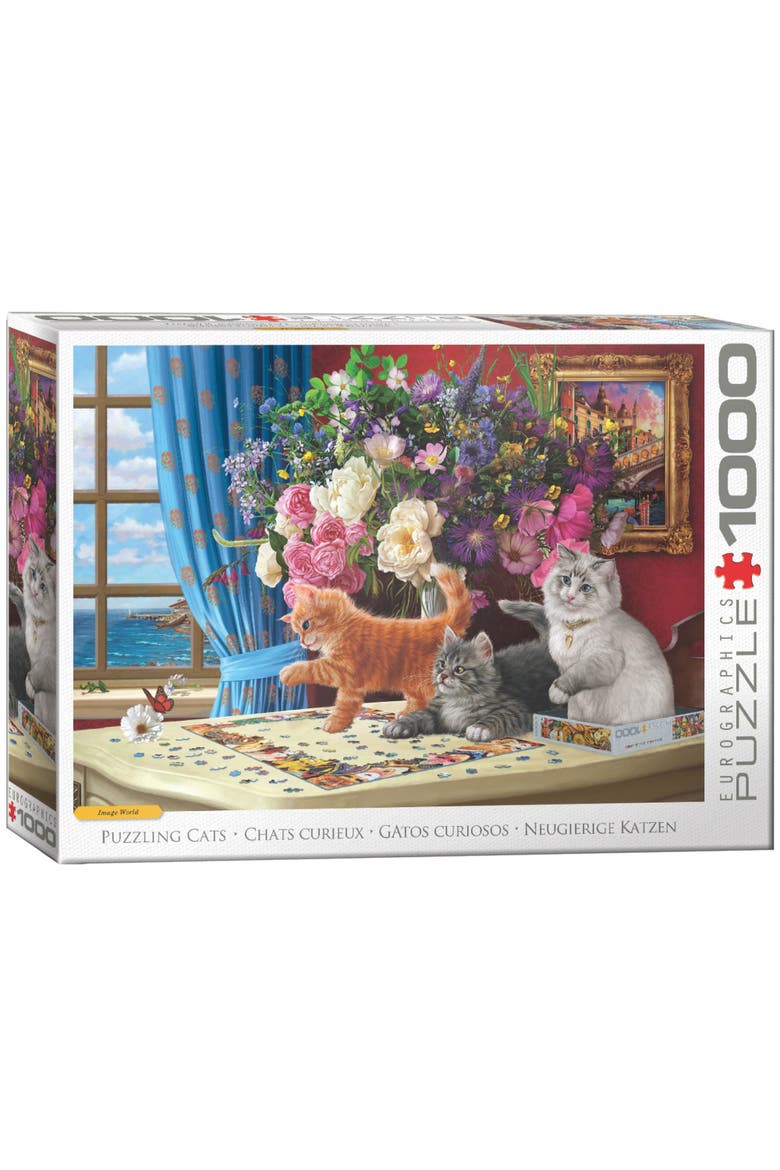 Puzzling Cats 1000 Piece Puzzle, Main, color, Multicolored