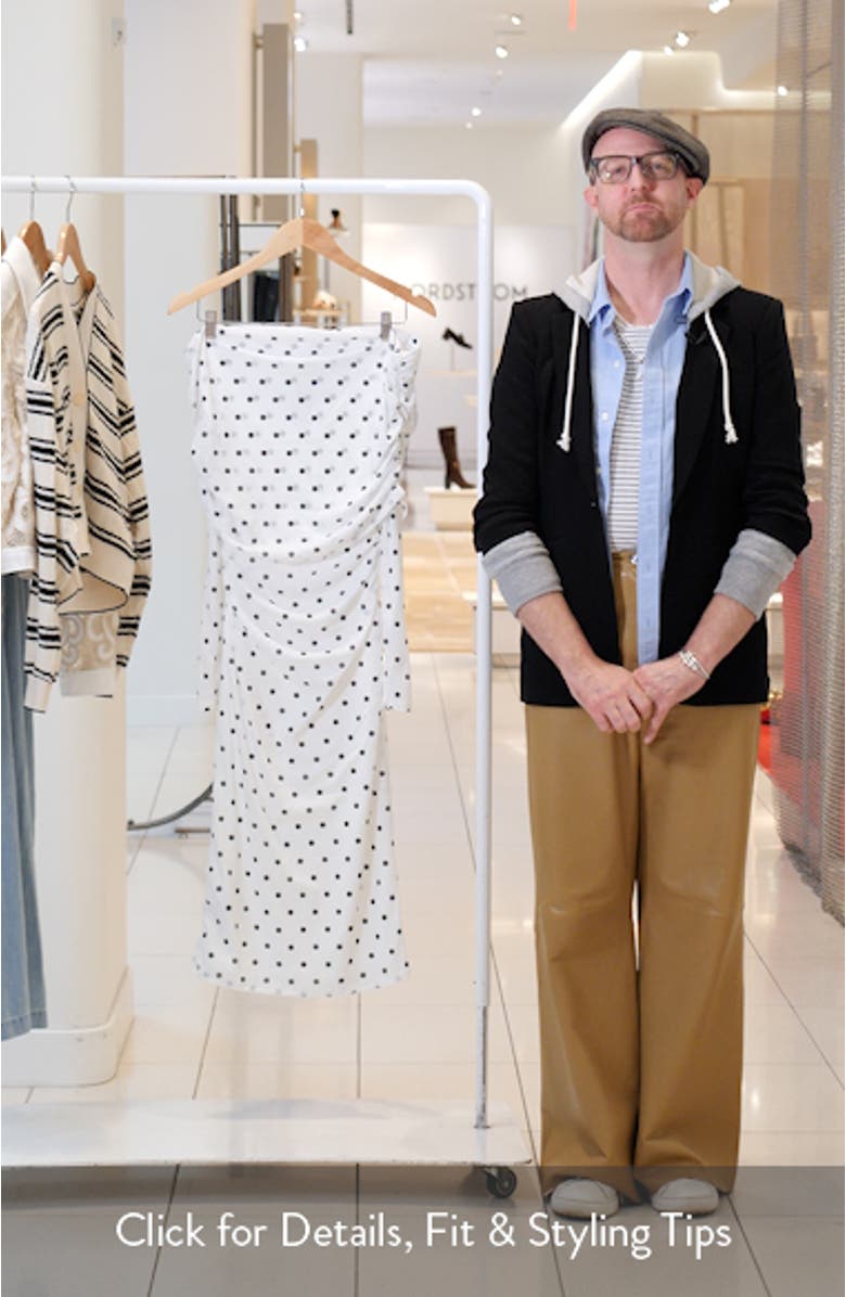 Nevado Vestido Dot Off the Shoulder Long Sleeve Midi Dress, sales video thumbnail