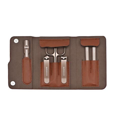 Excalibur 6 Piece Surgical Steel Groom Kit - Travel Roll Case