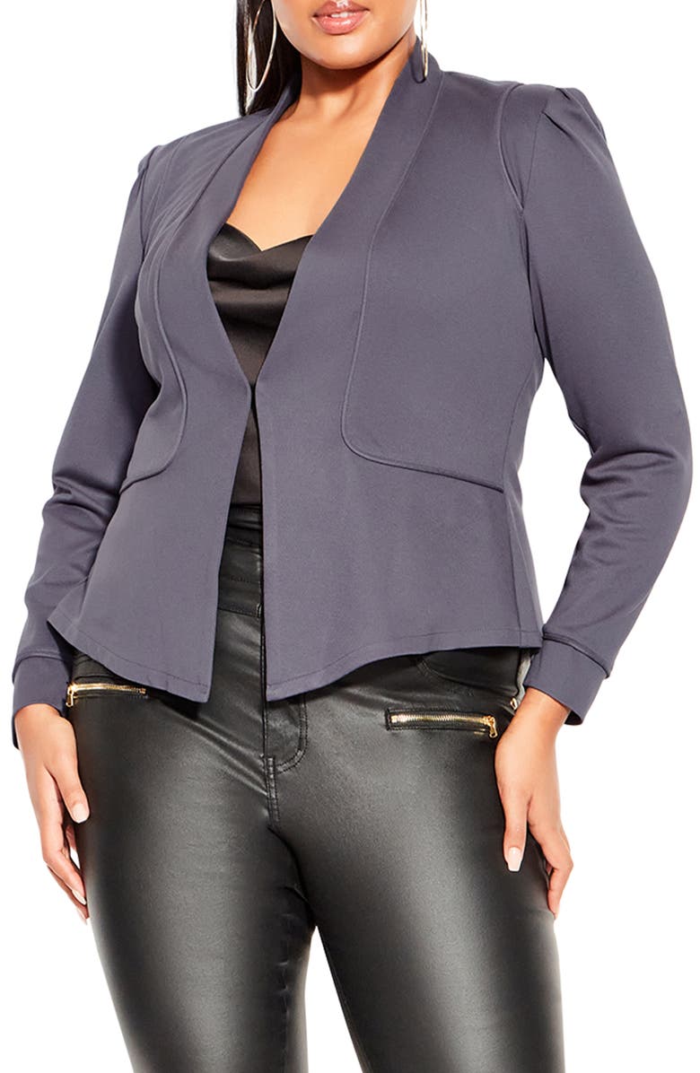 City Chic Piping Praise Jacket, Main, color,