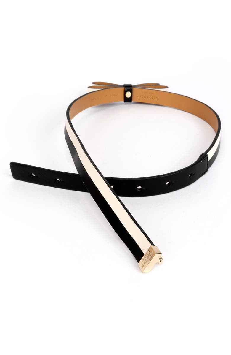 Kate Spade New York two-tone bow belt, Alternate, color, 