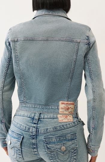 Jesse Crop Denim Trucker Jacket