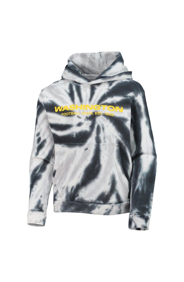 Outerstuff Youth Black Washington Football Team Team Tie-Dye Pullover Hoodie, Alternate, color,