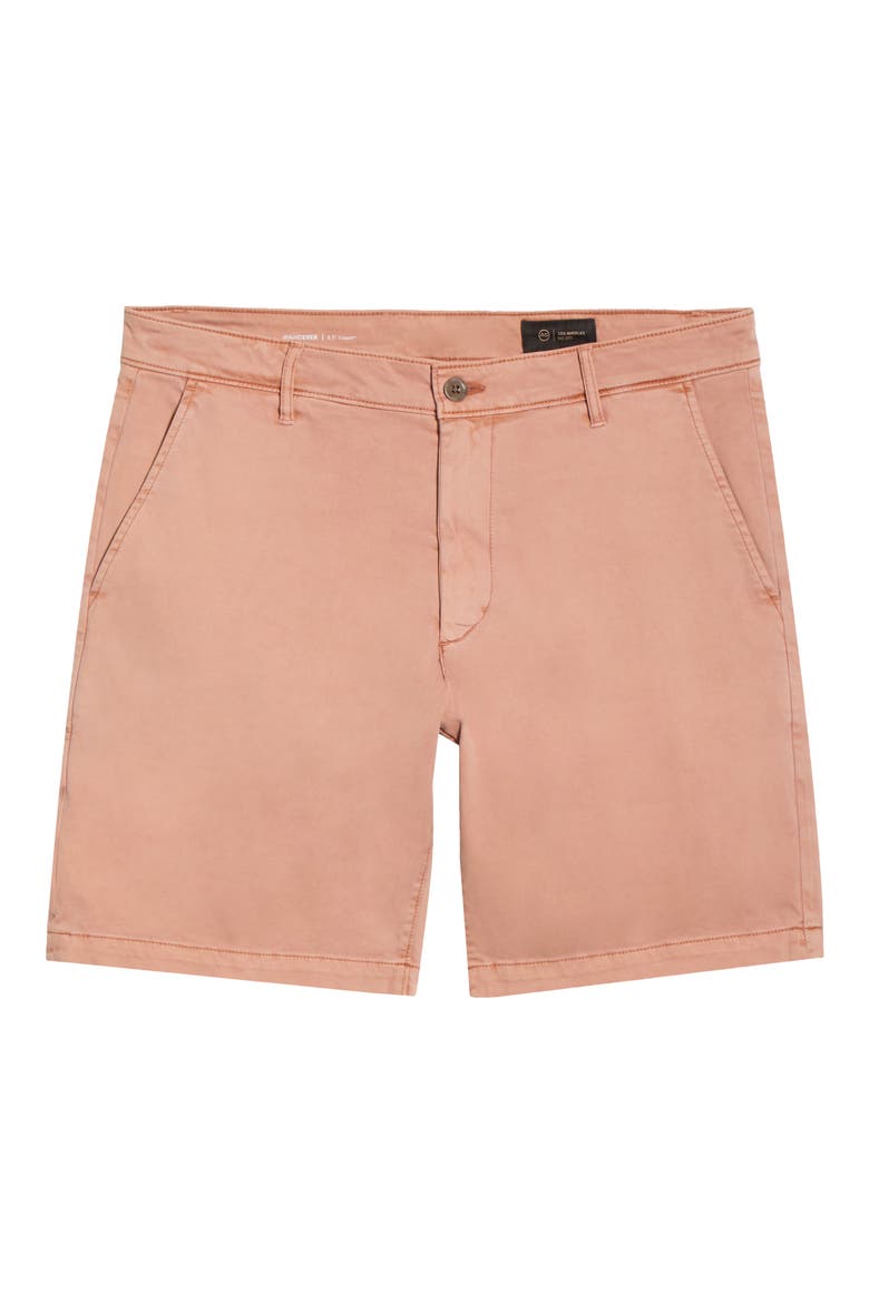 Wanderer 8.5-Inch Stretch Cotton Chino Shorts, Alternate, color, SULFUR FADED SALMON