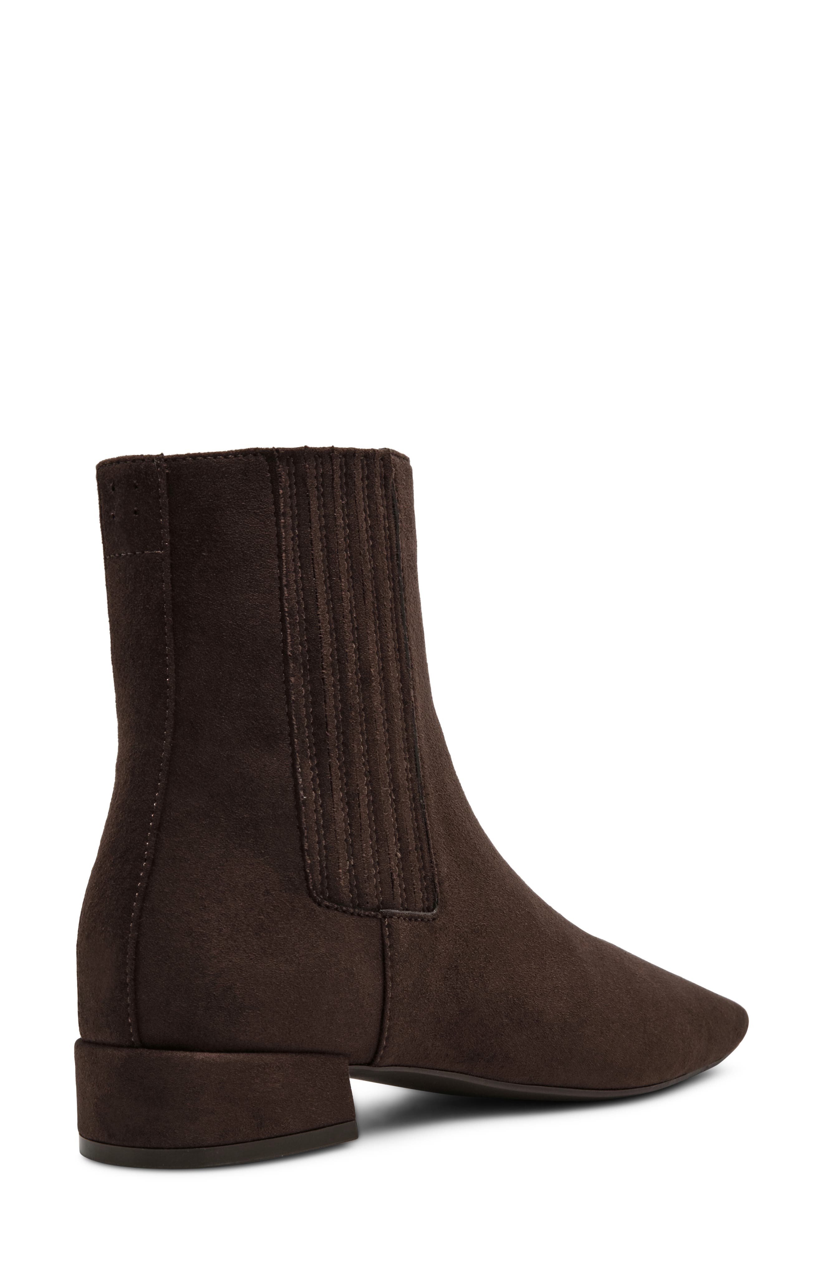 Raspey Faux Leather Chelsea Bootie, Alternate, color, CHOC BROWN MICR