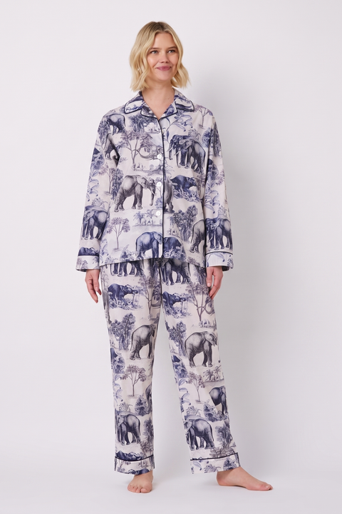 Gingham Pima Cotton Pajama Set