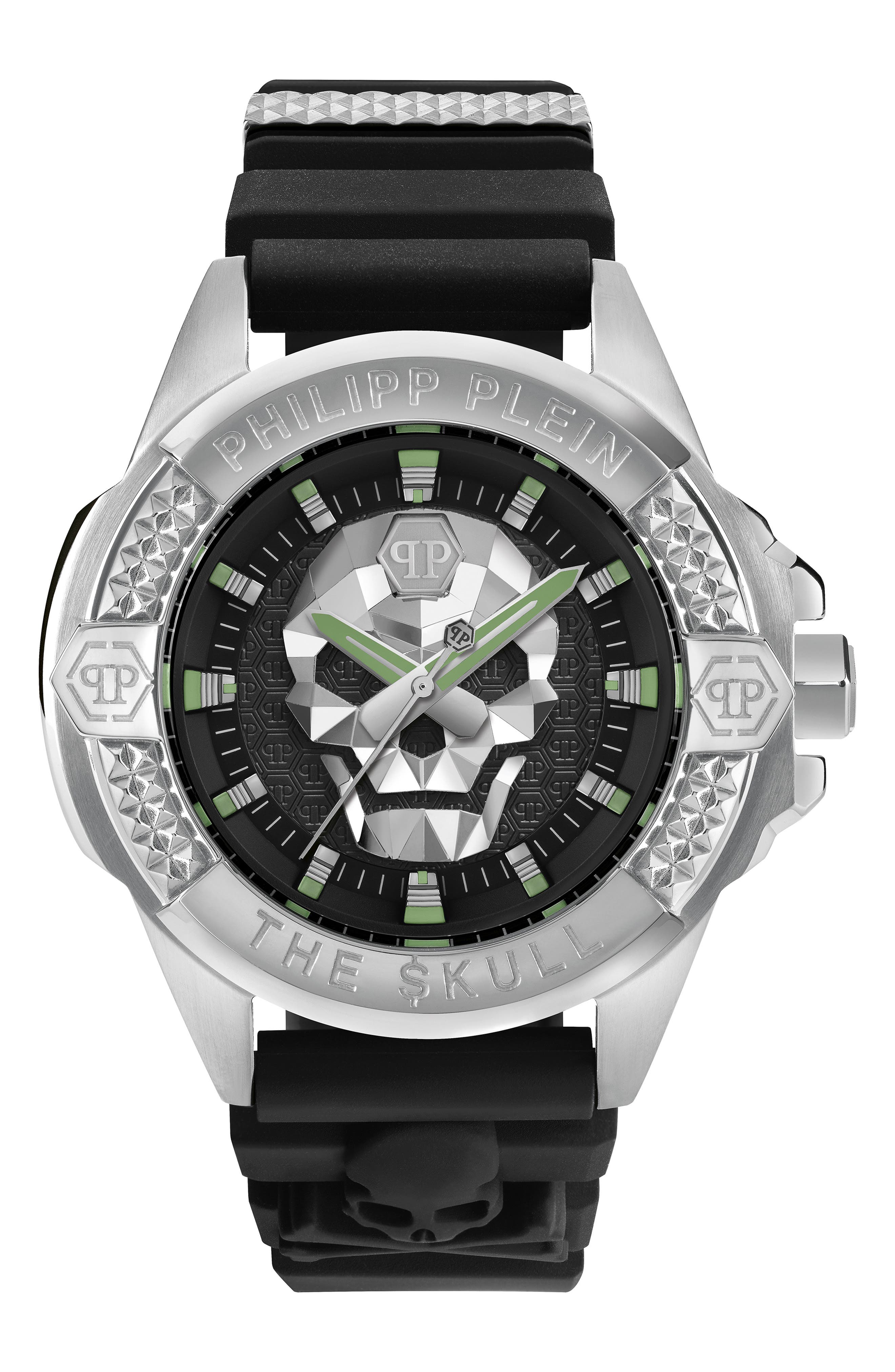 The $kull Silicone Strap Watch, 44mm