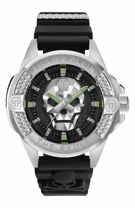 The $kull Silicone Strap Watch, 44mm
