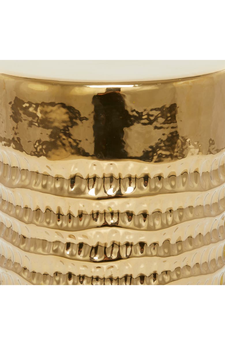 GINGER BIRCH STUDIO Goldtone Ceramic Glam Accent Table, Alternate, color, 