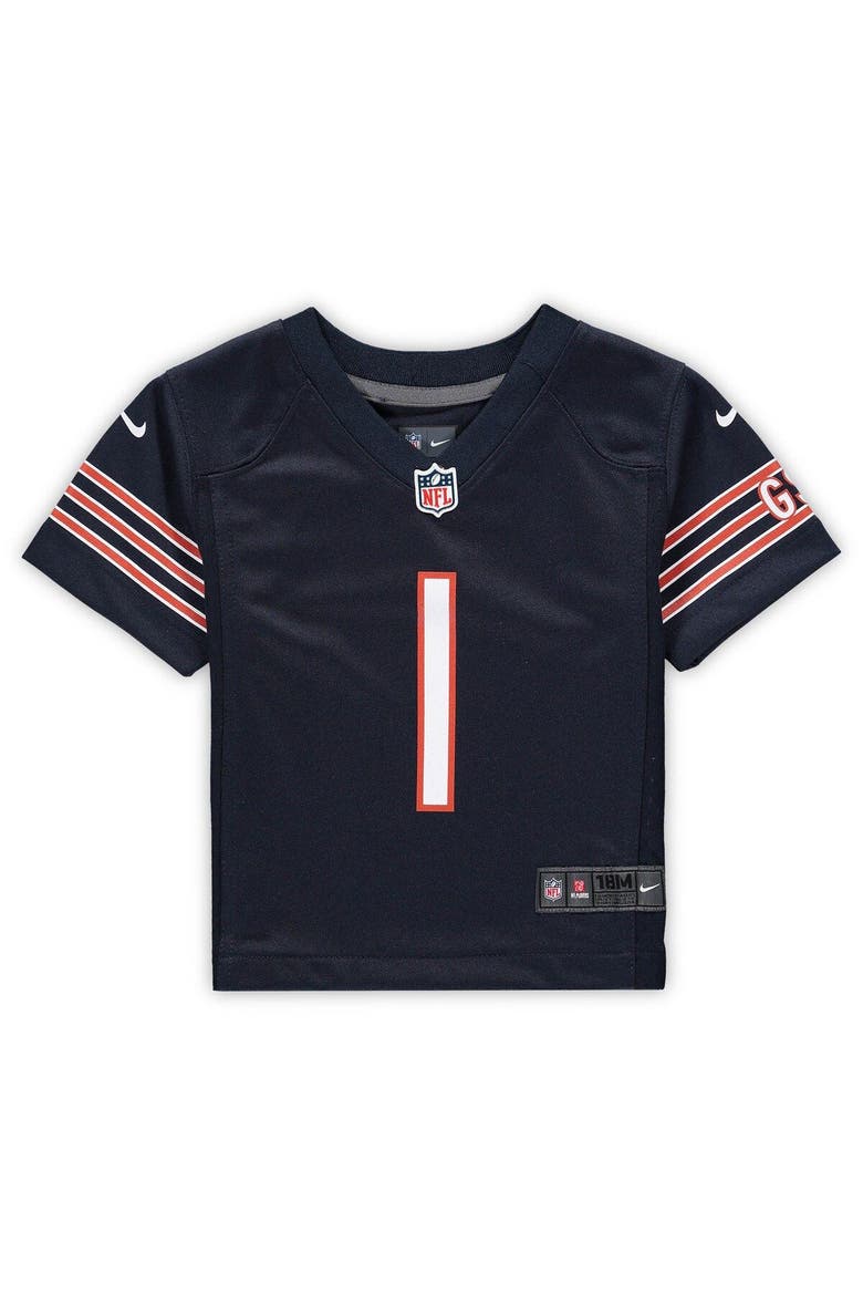 Infant Nike Justin Fields Navy Chicago Bears Game Jersey, Alternate, color, Navy