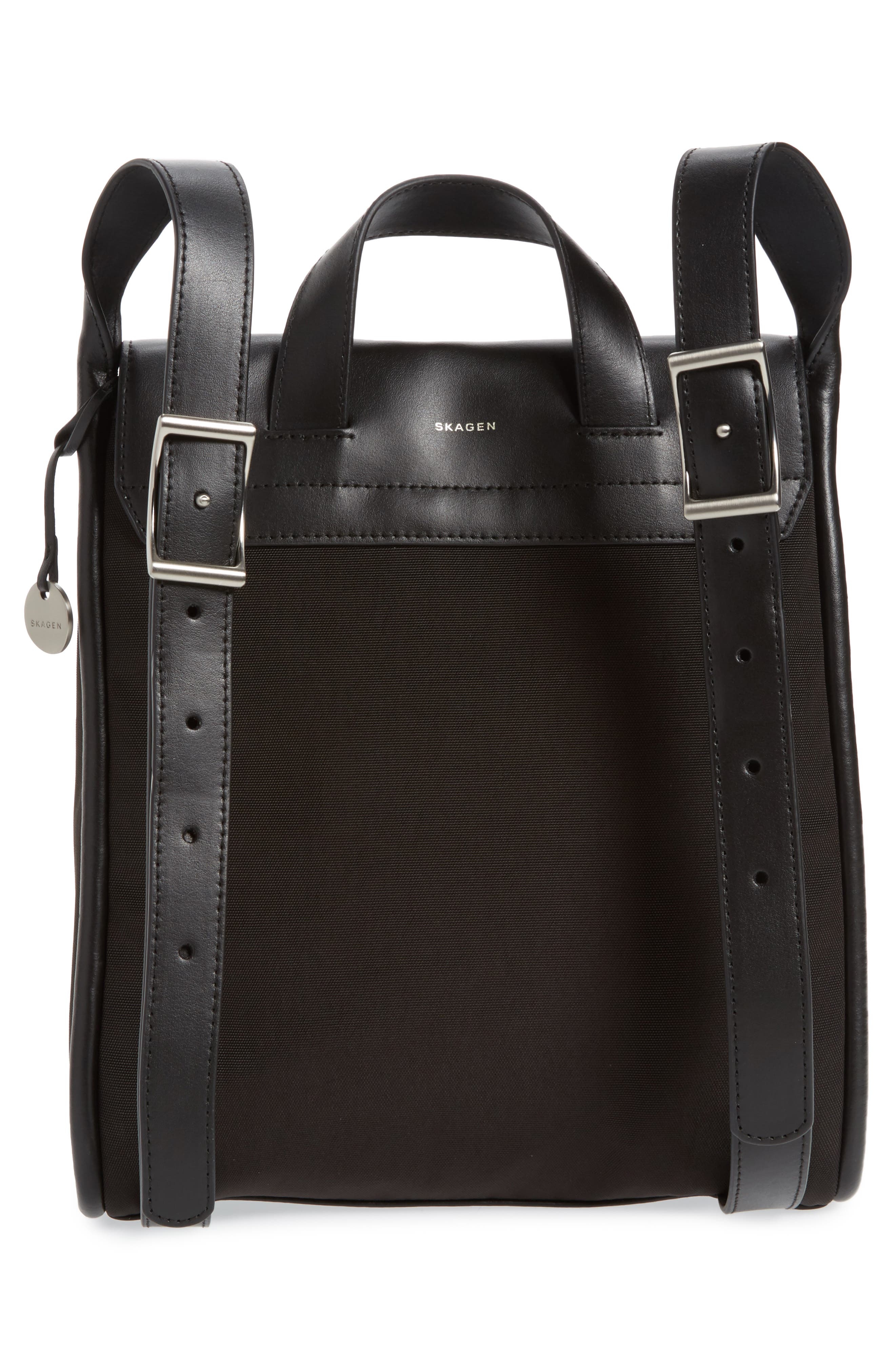 Skagen Ebba Leather Backpack, Alternate, color, 