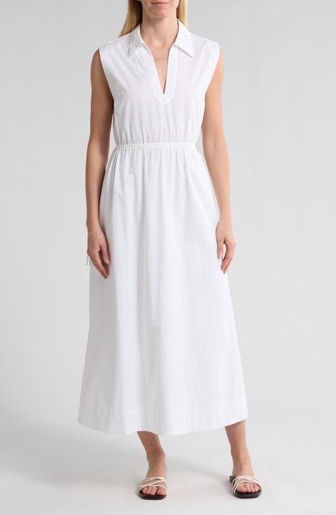 Joan Sleeveless Poplin A-Line Dress