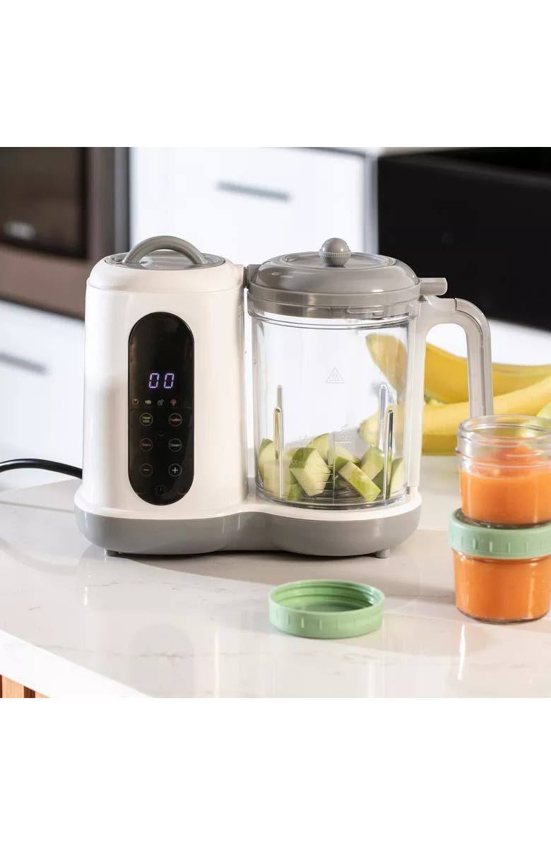 Sperric Compact Baby Food Steamer and Blender, Alternate, color, White