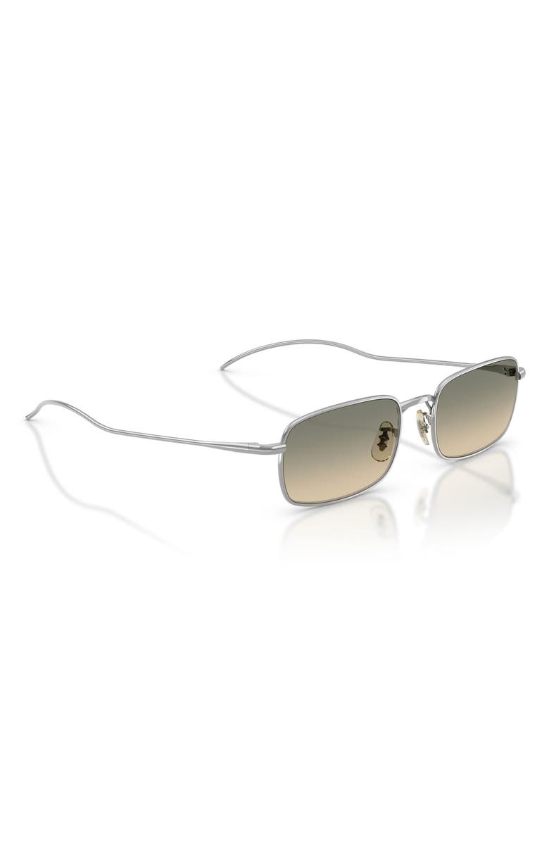 Oliver Peoples TK-14 53mm Rectangular Sunglasses, Alternate, color, Silver / Enoki Gradient