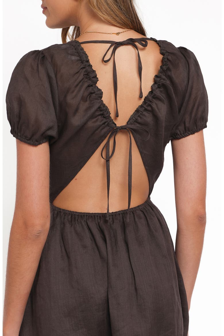 Arista Back Cutout Minidress, Alternate, color, ESPRESSO