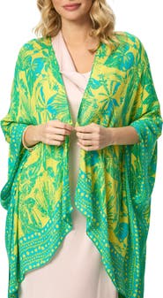 SAACHI Tropical Woodblock Short Duster